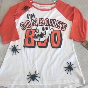 Sweet and cute Halloween baseball tee